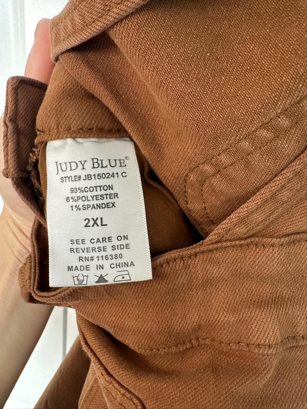Judy Blue Rust Brown Women's Cotton-Blend Overalls Romper - Picture 5 of 7